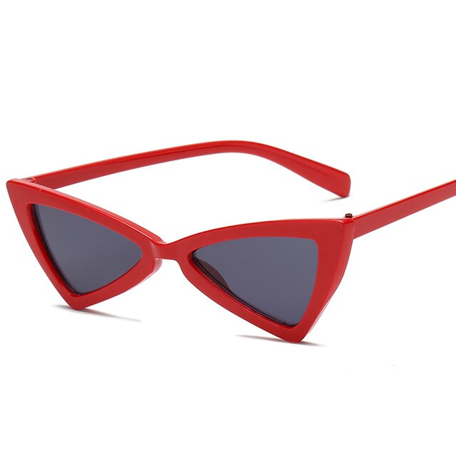 samjune 2019 Red Triangle Sunglasses Sexy Women